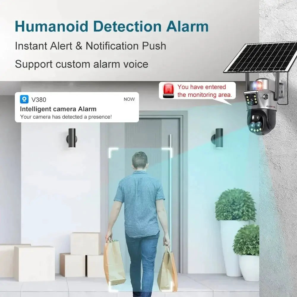 LS Vision Dual Screen Solar Camera 4G WiFi Outdoor Security 10X Zoom IP66 - stepyours.com