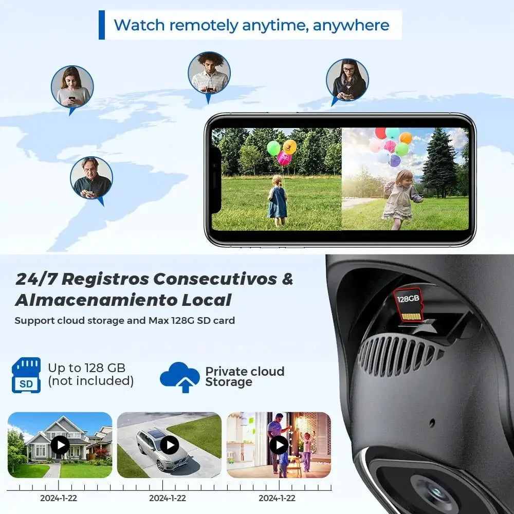 ANBIUX 8MP Dual Lens PTZ IP Camera with AI Humanoid Detection - stepyours.com