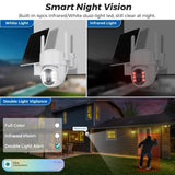 ICSEE 5MP Solar Wireless Outdoor Camera 7800mAh Battery 365 Day Standby - stepyours.com