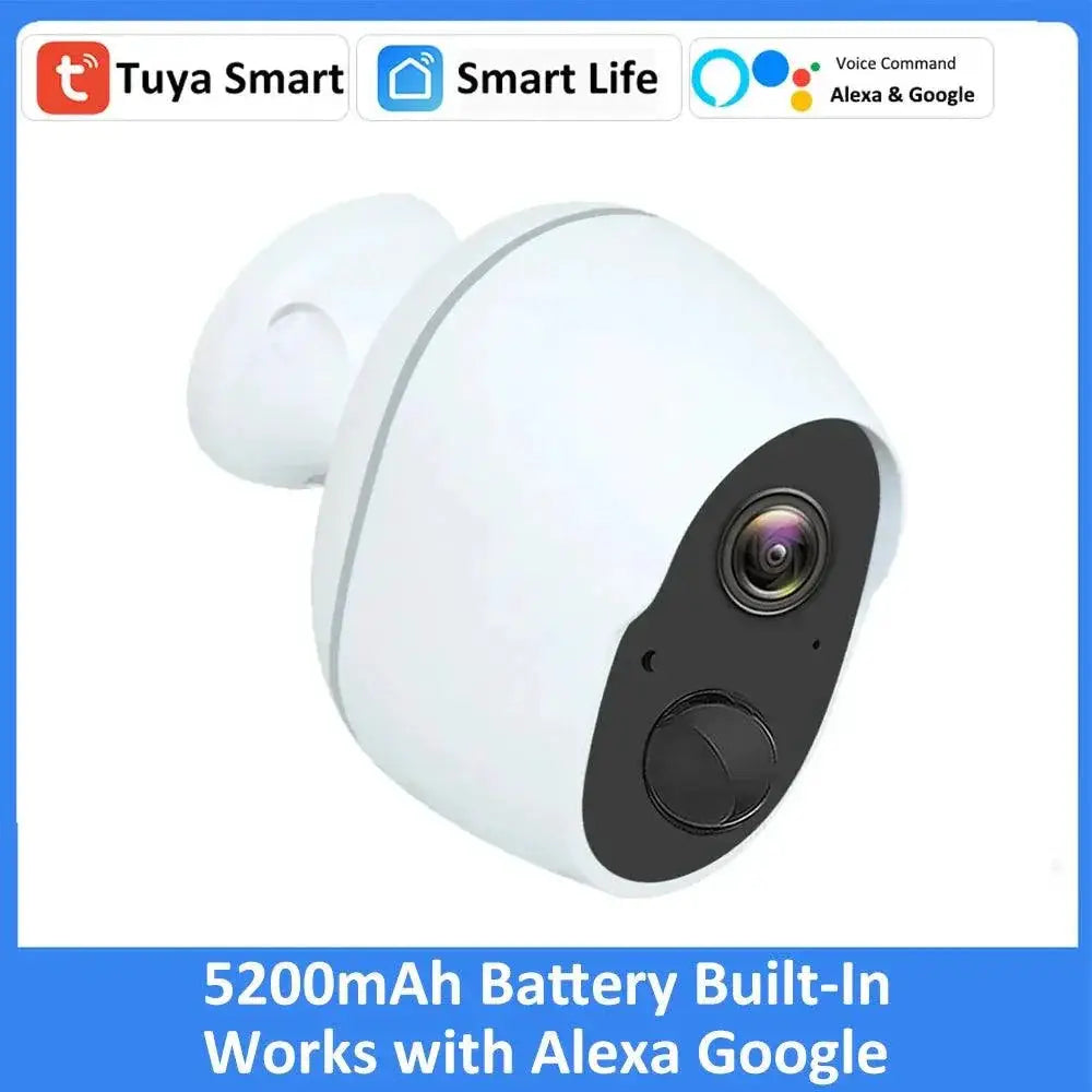 Solar Outdoor Security Camera Rechargeable Battery Alexa