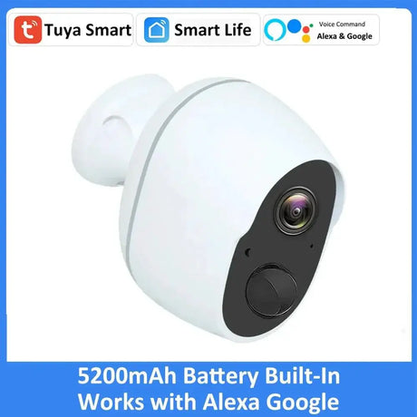 Solar Outdoor Security Camera Rechargeable Battery Alexa