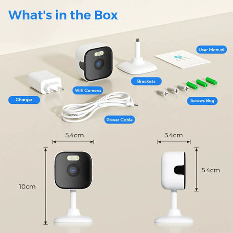 BESDER 5MP Indoor Cube Camera - AI Human Detection And Two - Way Audio - stepyours.com