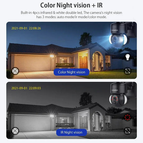 INQMEGA 4MP WiFi Tuya Solar Outdoor Security Camera