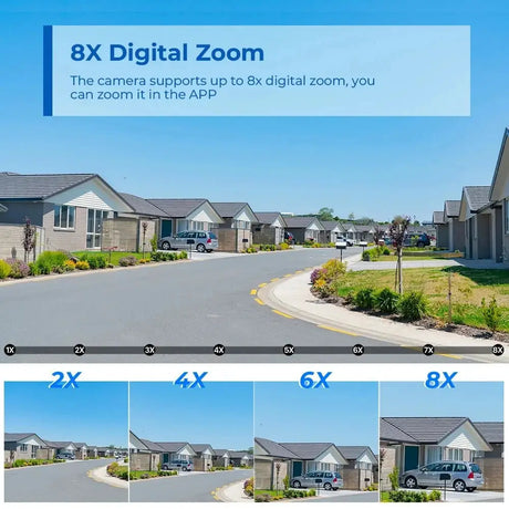 12MP 6K PTZ WiFi Outdoor Camera With 8X Zoom AI Human Detection Night Vision - stepyours.com
