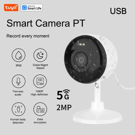 3MP HD Tuya Smart Indoor Outdoor Security Camera With Color Night Vision - stepyours.com