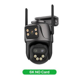 6K 9MP Outdoor Tri - Lens WiFi IP Camera - Auto Tracking And Dual Screen - stepyours.com