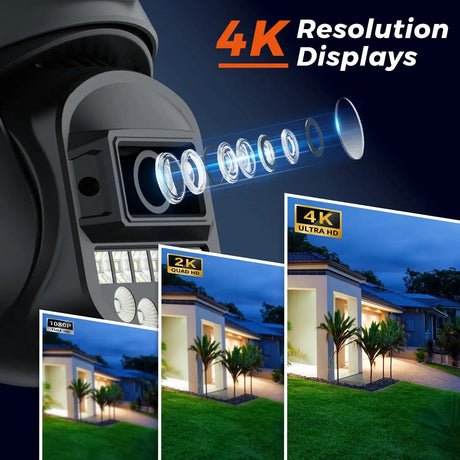 BESDER 5K 10MP WiFi PTZ Outdoor AI Human Detection CCTV Camera 4K IP66 - stepyours.com