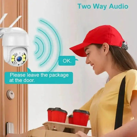 DDBROUGEN A8 - 8MP 4K IP Camera Auto Tracking PTZ Outdoor Surveillance - stepyours.com