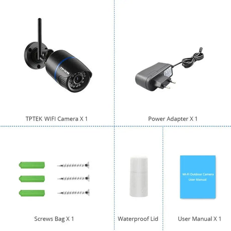 CamHi CamHipro 4MP Outdoor WiFi IP Camera - 2 - Way Audio Security Bullet - stepyours.com