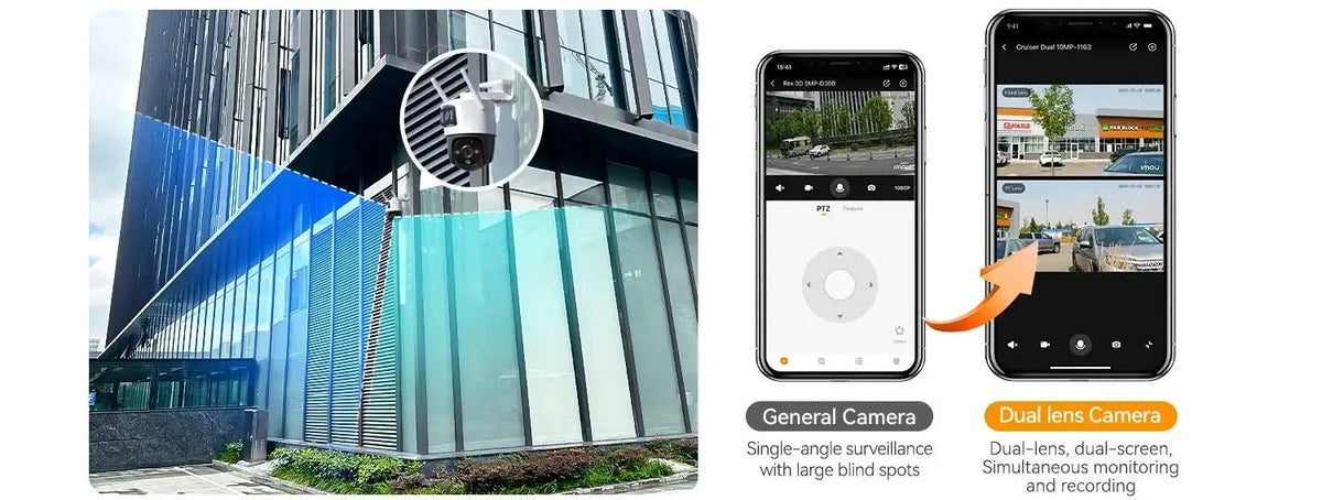IMOU Dual Lens Outdoor PT Camera 360 AI Security With Human And Vehicle Alerts - stepyours.com