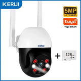 KERUI Outdoor PTZ WiFi Security Camera - 8MP UHD Tuya AI Detection Hooks - stepyours.com