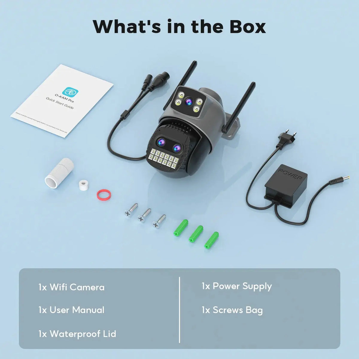 Outdoor Dual Screen IP Camera - 4K 15MP PTZ 10X Zoom AI Human Detection - stepyours.com