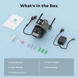 Outdoor Dual Screen IP Camera - 4K 15MP PTZ 10X Zoom AI Human Detection - stepyours.com