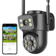 Abuntu Outdoor WiFi Camera - 8MP 4K Dual Lens With AI Human Detection Hooks - stepyours.com
