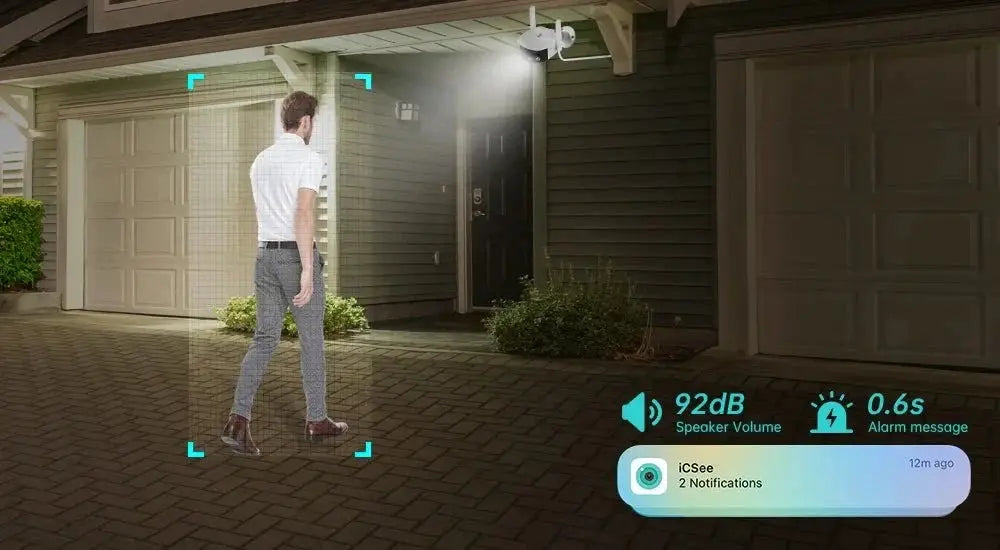 Besder 8MP 4K Dual Lens WiFi IP Camera AI Human Detection Outdoor Security - stepyours.com