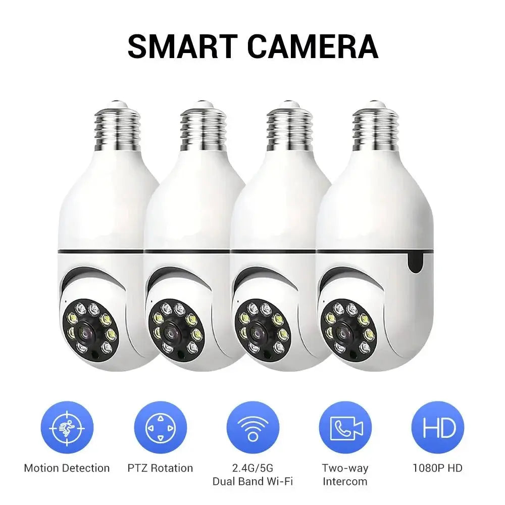 Ease Life App Light Bulb Security Camera Outdoor Wireless 5GHz 360 Degree E27 - stepyours.com
