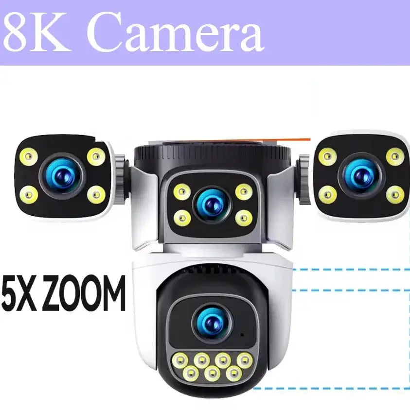 DIFANG 20MP Outdoor Security Camera With 10x Zoom And Auto Tracking - stepyours.com