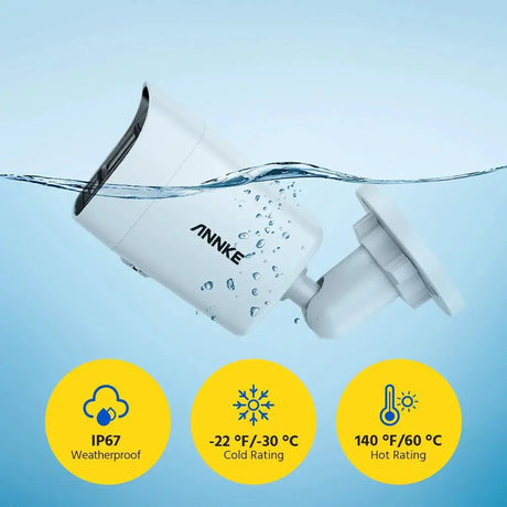 8MP Weatherproof Surveillance Camera With Microphone