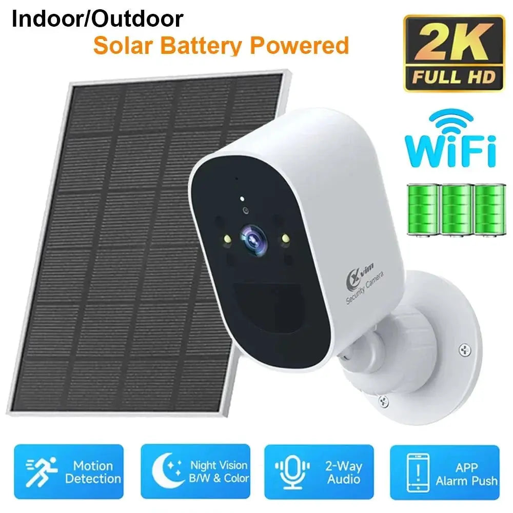 XVIM 1080P Solar Outdoor Wireless Security Camera - AI Motion Detection - stepyours.com