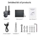 INQMEGA Solar Powered PTZ Camera 5MP 4MP WiFi 4G CCTV With Two Way Audio - stepyours.com