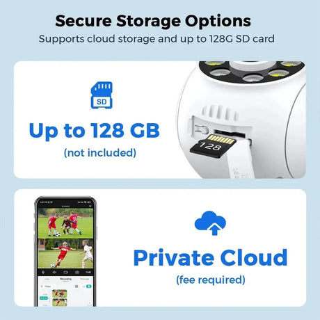Besder 8MP WiFi PTZ Outdoor Camera With Auto Tracking Night Vision - stepyours.com