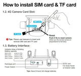 Shiwojia Wifi Wireless PTZ Solar Camera 4G SIM Outdoor 4MP