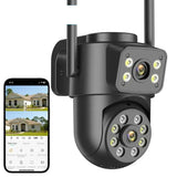 ANBIUX 8MP Dual Lens WiFi Camera - AI Human Detection Outdoor PTZ Security - stepyours.com