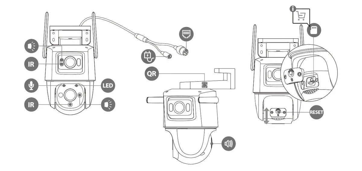 IMOU Dual Lens Outdoor PT Camera 360 AI Security With Human And Vehicle Alerts - stepyours.com