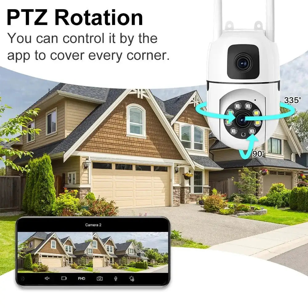 OK - A2 - EU PTZ WiFi Camera With Auto Tracking AI Detection Full Color Night Vision - stepyours.com