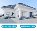 Outdoor Wireless Security IP Camera 4K 8MP Dual Lens - AI Auto Tracking - stepyours.com