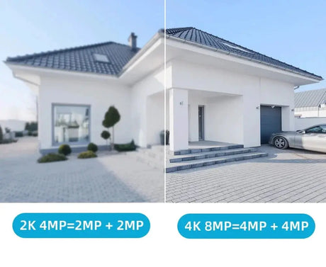 Outdoor Wireless Security IP Camera 4K 8MP Dual Lens - AI Auto Tracking - stepyours.com