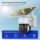 Solar Powered Outdoor Wireless Security Camera Weatherproof
