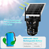 KERUI Outdoor Solar - Powered Dual - Lens Security Camera - 6MP 4G WiFi CCTV - stepyours.com