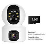 2K 4MP WiFi PTZ Security Camera With AI Tracking Features