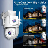 Lenovo 4K Outdoor WiFi Surveillance Camera Dual Lens PTZ IP - Tredruns