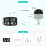 Besder 8MP 4K Dual Lens WiFi IP Camera AI Human Detection Outdoor Security - stepyours.com