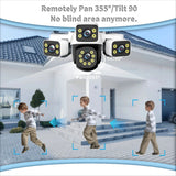 Tuya Smart 15MP 3 Lens AI Outdoor CCTV With Auto Tracking And WiFi Alarm - stepyours.com