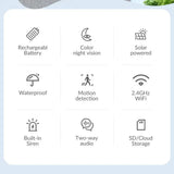 XVIM Solar Security Camera 1080P Wireless Battery Powered Outdoor Smart Motion - stepyours.com