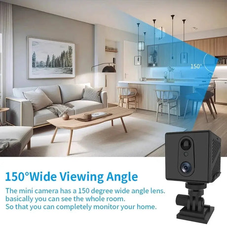 5MP 4G SIM Card Mini Camera - Indoor Night Vision Security Battery Powered Cam - stepyours.com