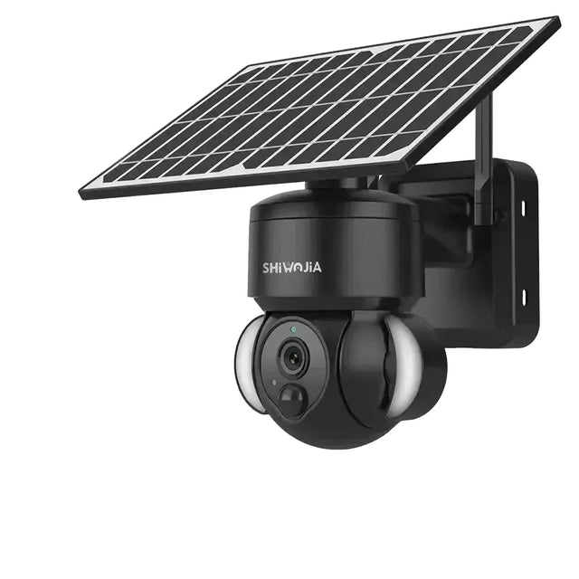 Shiwojia WiFi Solar Powered Security Camera 4MP Outdoor