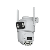 8MP 4K PTZ WiFi Camera - Dual Lens With Dual Screen AI Tracking Surveillance - stepyours.com