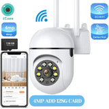 4MP Outdoor WiFi Camera PTZ 2K HD AI Auto Tracking Night Vision - stepyours.com