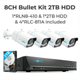 Reolink 8CH 4K Security Camera System 8MP IP Cameras Kit Pro