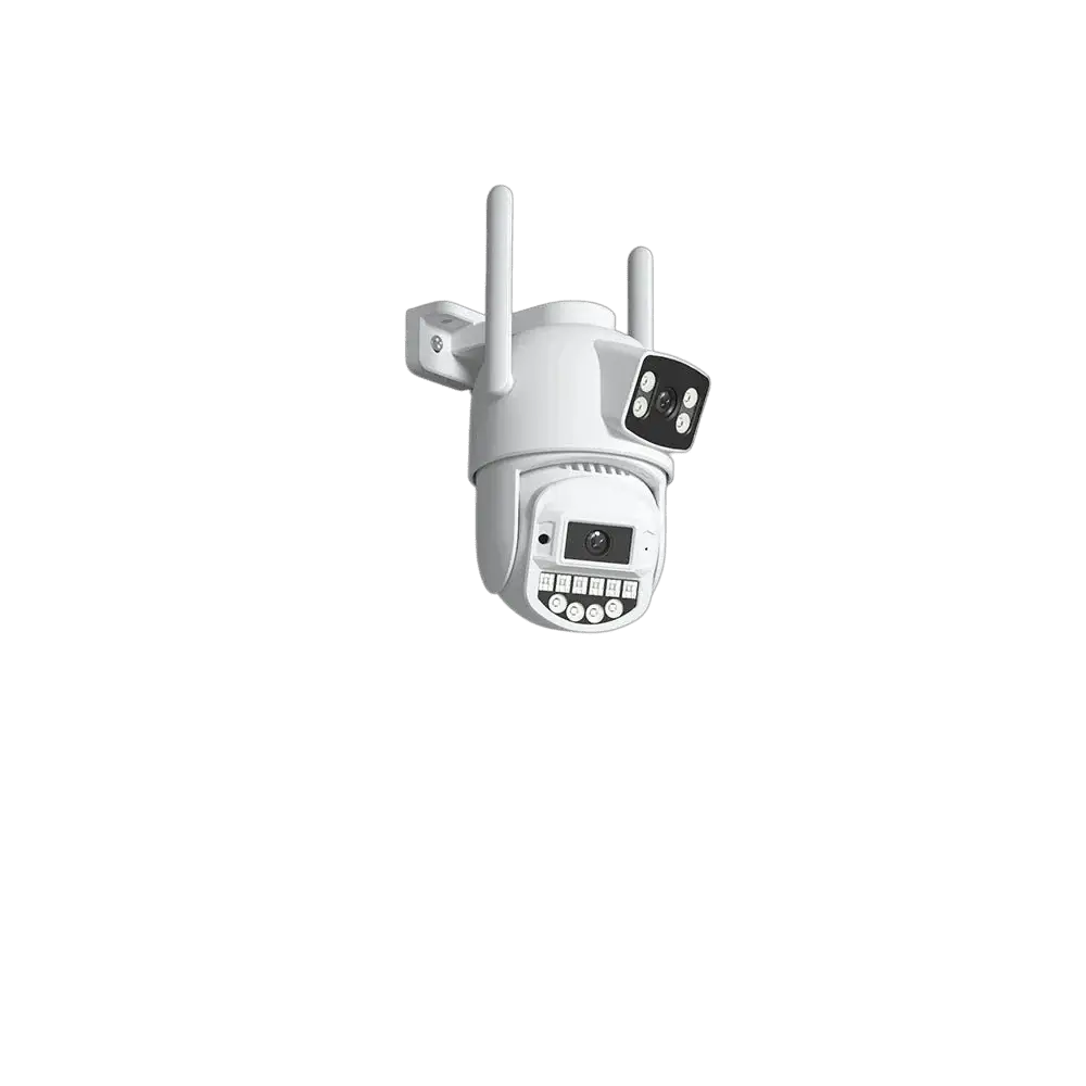 8MP 4K PTZ WiFi Camera - Dual Lens With Dual Screen AI Tracking Surveillance - stepyours.com