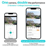 Outdoor WiFi PTZ Camera 8MP Dual - Lens 4K AI Tracking Dual Screen Night Vision - stepyours.com