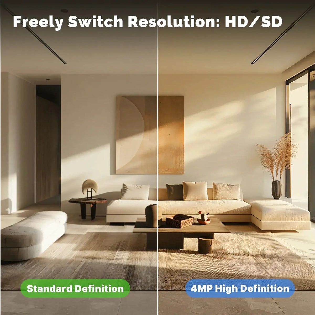 Moes Tuya WiFi 4MP Dual Lens Indoor Cam With Night Vision Motion Two Way Audio - stepyours.com