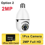 AI Powered Smart Bulb Camera With Color Night Vision Tech