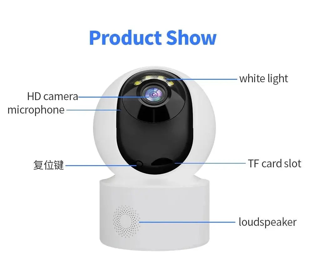 Yoosee 5MP WiFi Indoor PTZ Mini IP Camera - Color Night Vision And Two Way Audio - stepyours.com