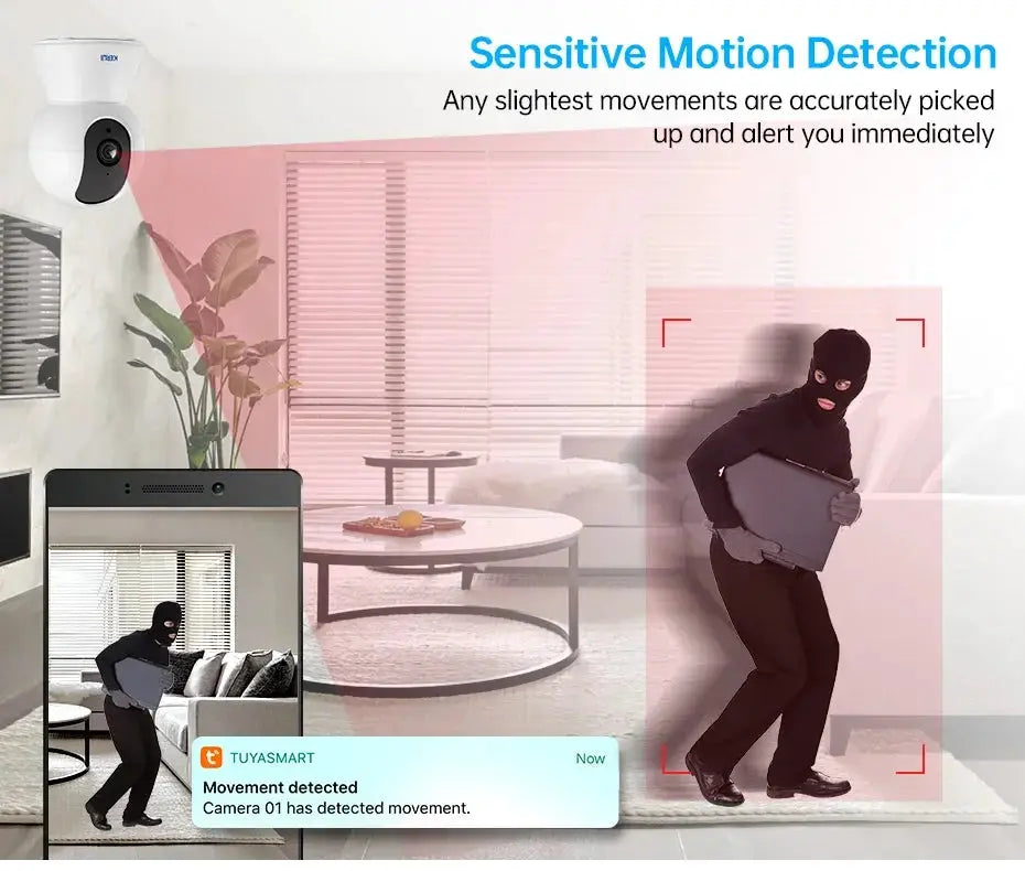 Kerui 5MP Tuya Smart Mini WiFi IP Camera Indoor Security - Tredruns