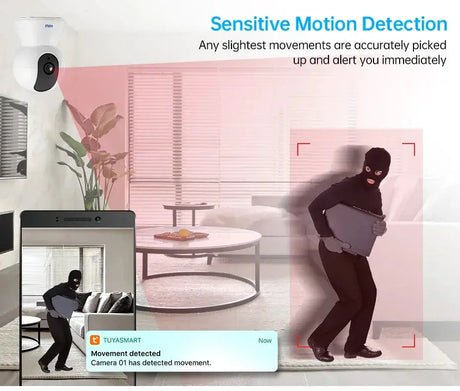 Kerui 5MP Tuya Smart Mini WiFi IP Camera Indoor Security - Tredruns